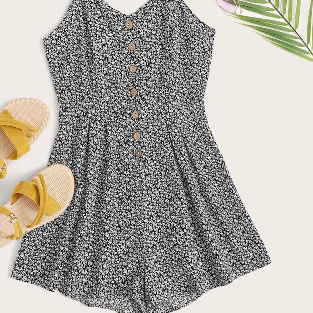 shein floral romper